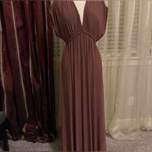 MISA Los Angeles Terracotta Dress